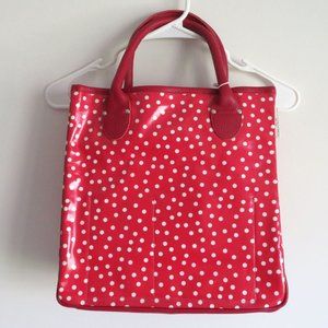 Bagsinprogress Leather tote bag dot red NWT